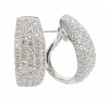 18K White Gold 2.73Ct Diamond Earrings
