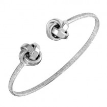 925 Silver Plated Love Knot Bracelet
